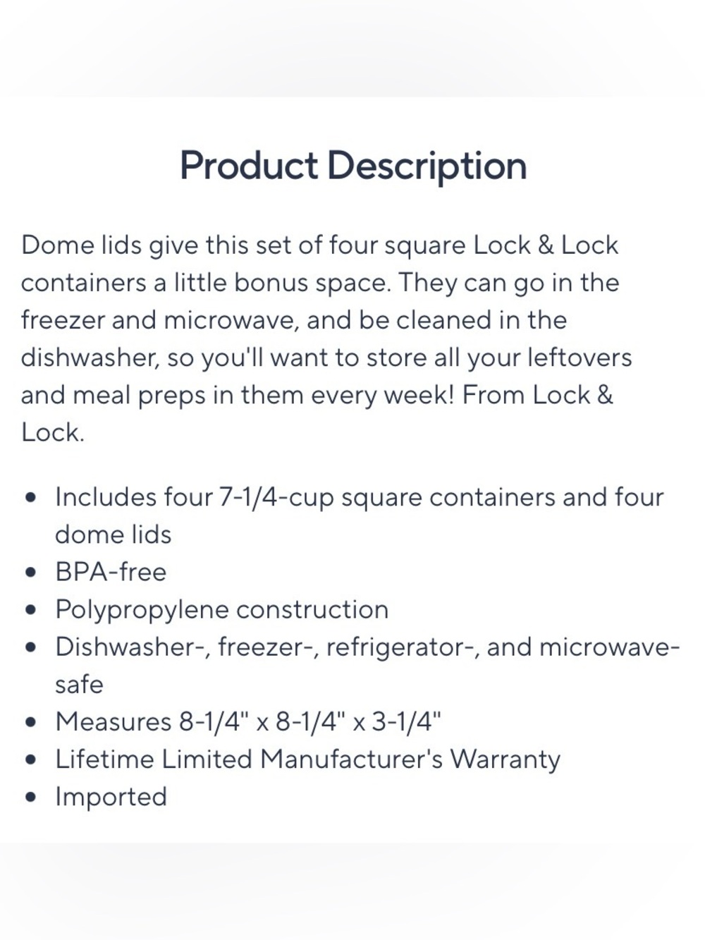 Lock & Lock Storage Container Set - Picture 4 of 4
